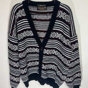 Uniform Code Acrylic Cardigan Sweater